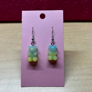Gummy Bear Earrings (Green/Blue)